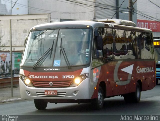 Expresso Gardenia 3750 na cidade de Contagem, Minas Gerais, Brasil, por Adão Raimundo Marcelino. ID da foto: 4446995.