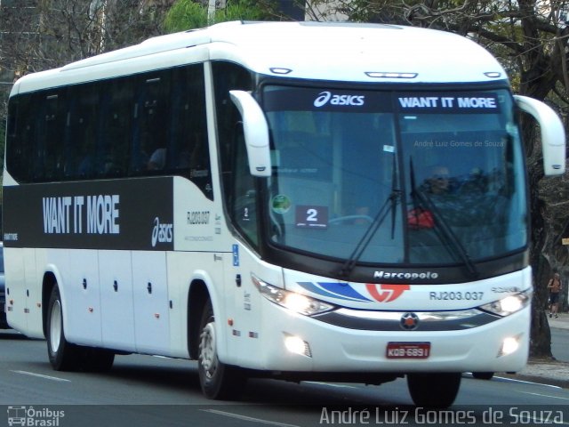 Viação Teresópolis RJ 203.037 na cidade de Rio de Janeiro, Rio de Janeiro, Brasil, por André Luiz Gomes de Souza. Número da foto: #4446934.