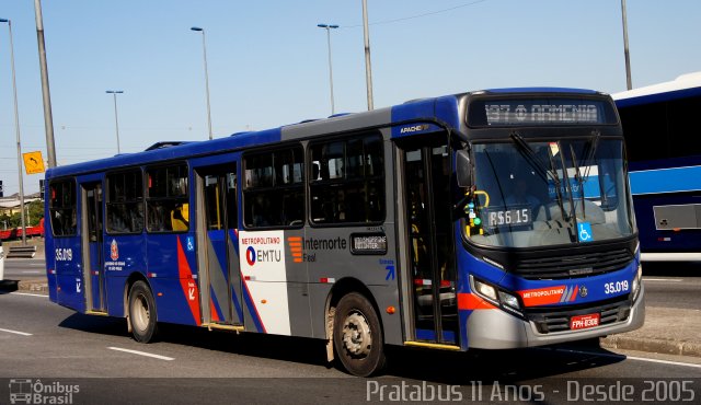 Real Transportes Metropolitanos 35.019 na cidade de São Paulo, São Paulo, Brasil, por Cristiano Soares da Silva. ID da foto: 4445894.