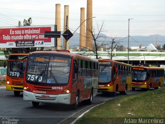 Viação Santa Edwiges 69793 na cidade de Contagem, Minas Gerais, Brasil, por Adão Raimundo Marcelino. Número da foto: #4446880.