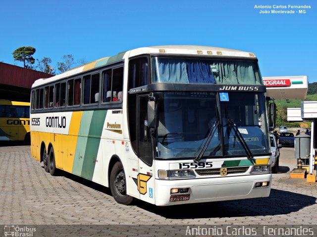 Empresa Gontijo de Transportes 15595 na cidade de João Monlevade, Minas Gerais, Brasil, por Antonio Carlos Fernandes. Número da foto: #4447954.