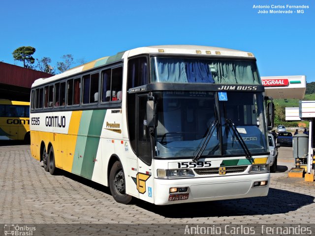 Empresa Gontijo de Transportes 15595 na cidade de João Monlevade, Minas Gerais, Brasil, por Antonio Carlos Fernandes. ID da foto: 4447954.