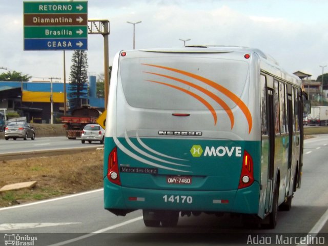 Expresso Unir 14170 na cidade de Belo Horizonte, Minas Gerais, Brasil, por Adão Raimundo Marcelino. Número da foto: #4449163.