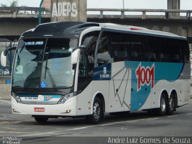 Auto Viação 1001 RJ 108.1089 na cidade de Rio de Janeiro, Rio de Janeiro, Brasil, por André Luiz Gomes de Souza. Número da foto: #4449540.