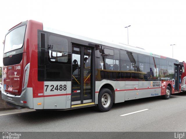 Viação Campo Belo 7 2488 na cidade de São Paulo, São Paulo, Brasil, por Felipe Vitor Paixão Vieira. Número da foto: #4448149.