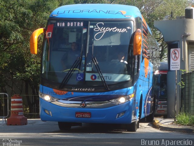 Litorânea Transportes Coletivos 5683 na cidade de São Paulo, São Paulo, Brasil, por Bruno Aparecido. ID da foto: 4448263.